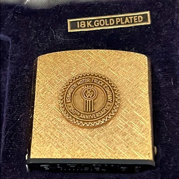 Kenworth Motor Truck 18k gold plated 50th Anniversary measuring tape Barlow